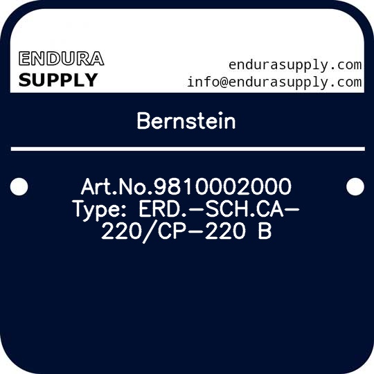 bernstein-artno9810002000-type-erd-schca-220cp-220-b