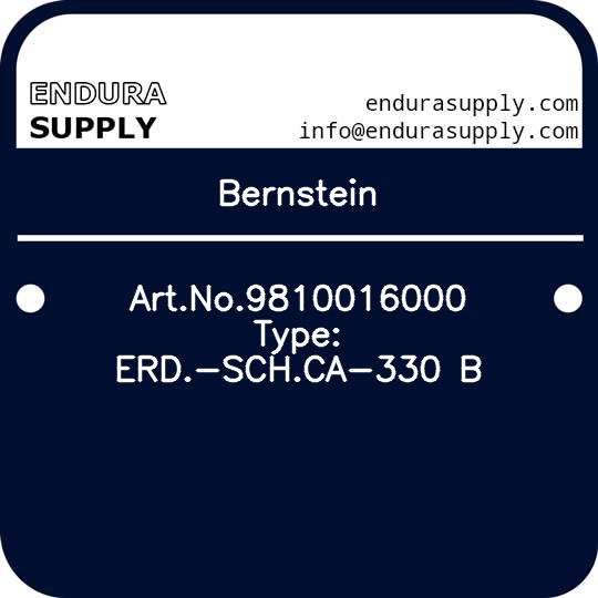 bernstein-artno9810016000-type-erd-schca-330-b