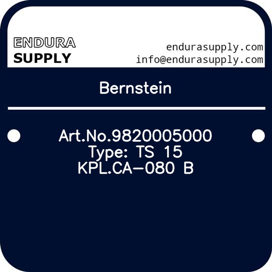 bernstein-artno9820005000-type-ts-15-kplca-080-b