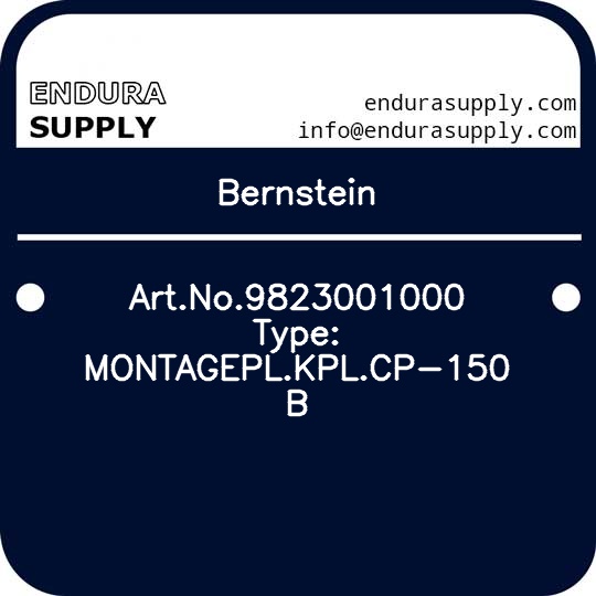 bernstein-artno9823001000-type-montageplkplcp-150-b