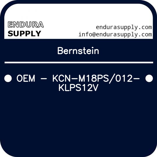 bernstein-oem-kcn-m18ps012-klps12v