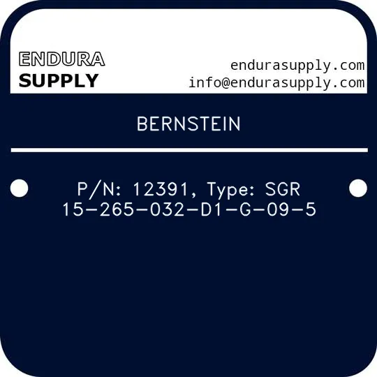bernstein-pn-12391-type-sgr-15-265-032-d1-g-09-5
