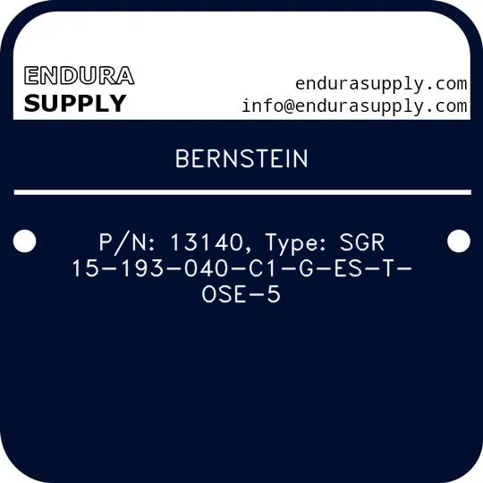 bernstein-pn-13140-type-sgr-15-193-040-c1-g-es-t-ose-5