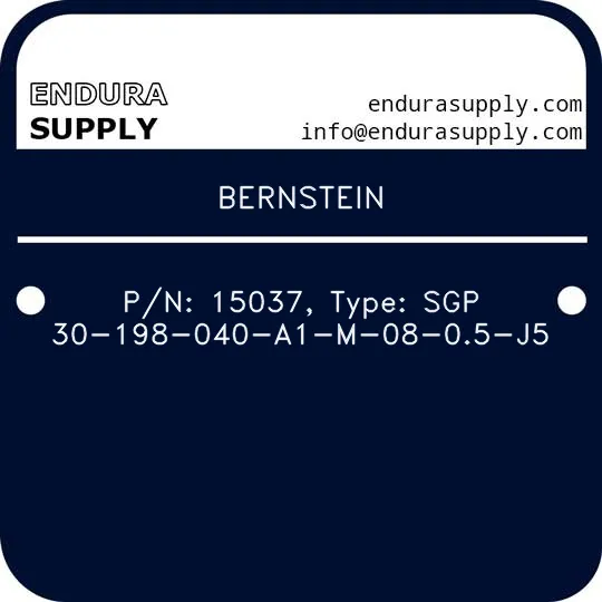 bernstein-pn-15037-type-sgp-30-198-040-a1-m-08-05-j5