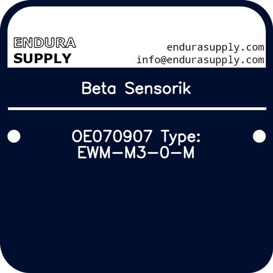 beta-sensorik-oe070907-type-ewm-m3-0-m