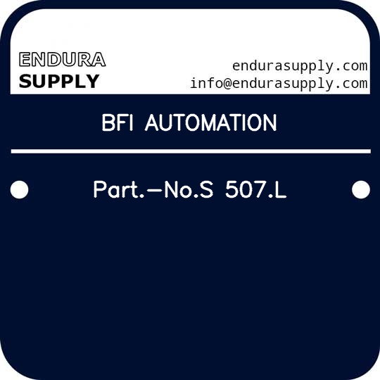 bfi-automation-part-nos-507l