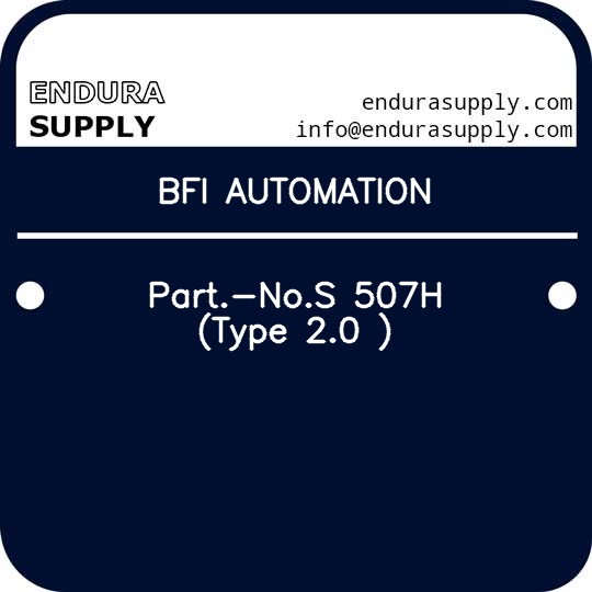 bfi-automation-part-nos-507h-type-20