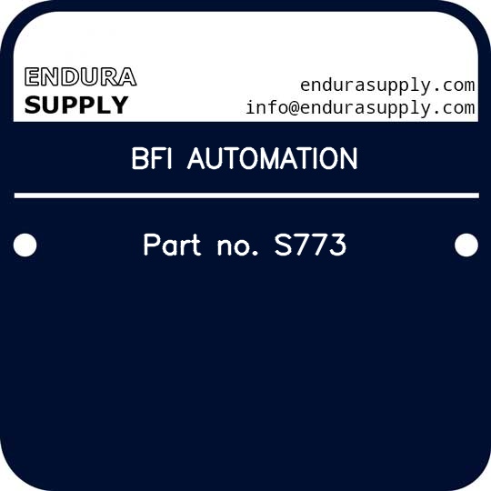 bfi-automation-part-no-s773