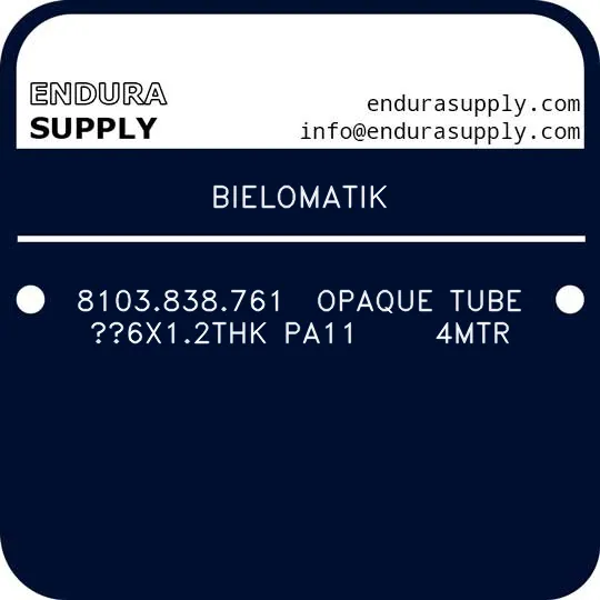 bielomatik-8103838761-opaque-tube-6x12thk-pa11-4mtr