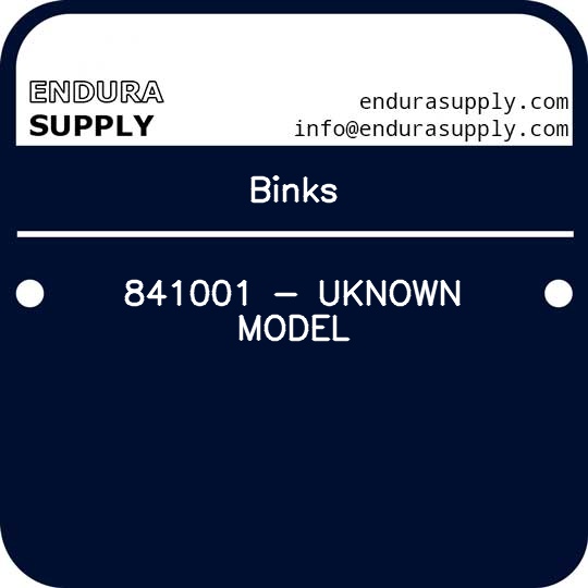 binks-841001-uknown-model