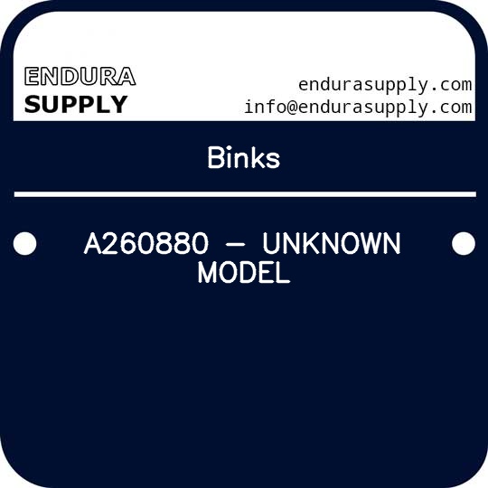 binks-a260880-unknown-model