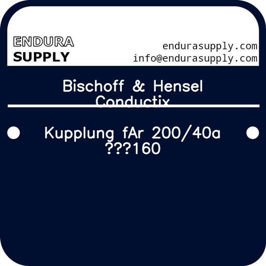 bischoff-hensel-conductix-kupplung-far-20040a-160