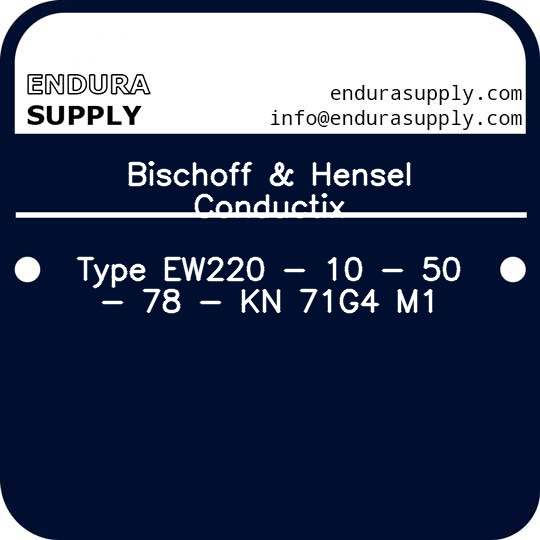 bischoff-hensel-conductix-type-ew220-10-50-78-kn-71g4-m1
