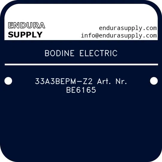 bodine-electric-33a3bepm-z2-art-nr-be6165