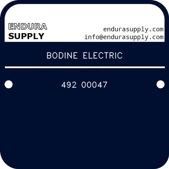 bodine-electric-492-00047