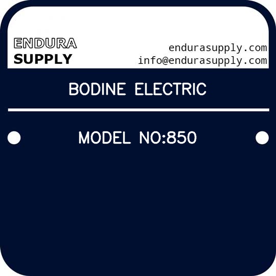 bodine-electric-model-no850