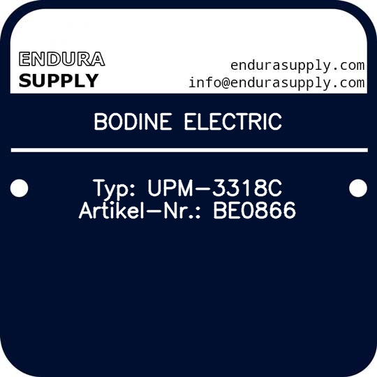 bodine-electric-typ-upm-3318c-artikel-nr-be0866