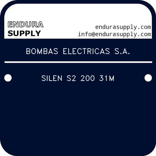 bombas-electricas-sa-silen-s2-200-31m