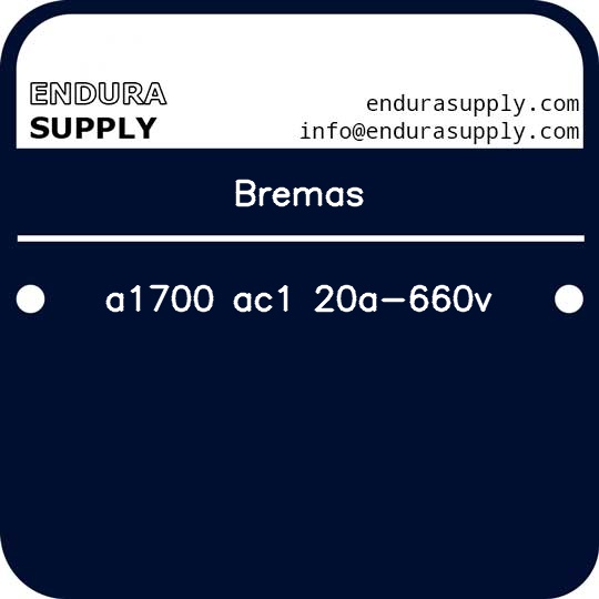 bremas-a1700-ac1-20a-660v