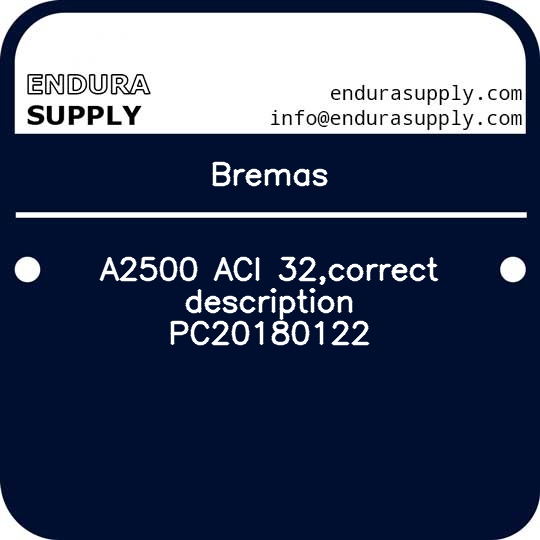 bremas-a2500-aci-32correct-description-pc20180122