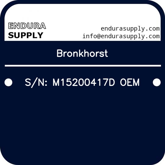 bronkhorst-sn-m15200417d-oem