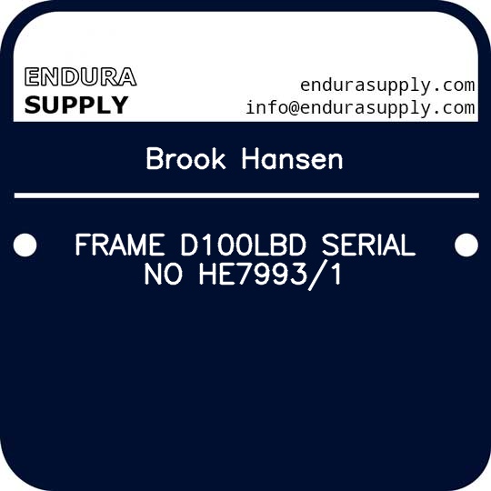 brook-hansen-frame-d100lbd-serial-no-he79931