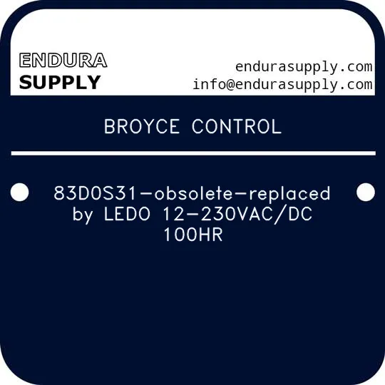 broyce-control-83d0s31-obsolete-replaced-by-ledo-12-230vacdc-100hr