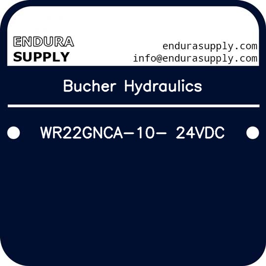 bucher-hydraulics-wr22gnca-10-24vdc
