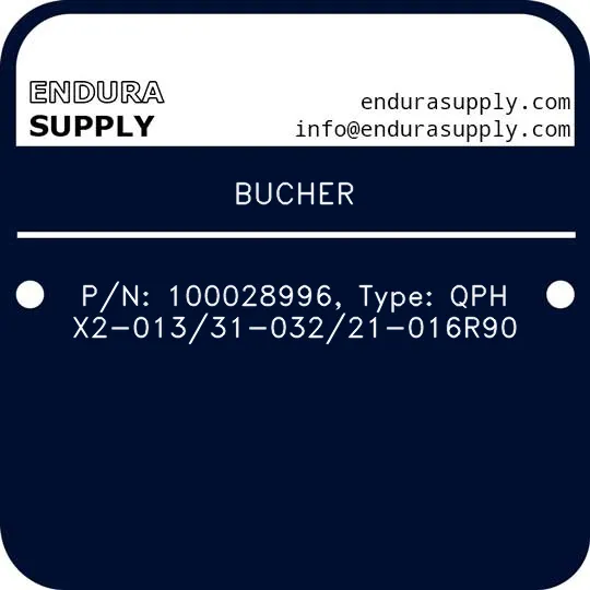bucher-pn-100028996-type-qphx2-01331-03221-016r90