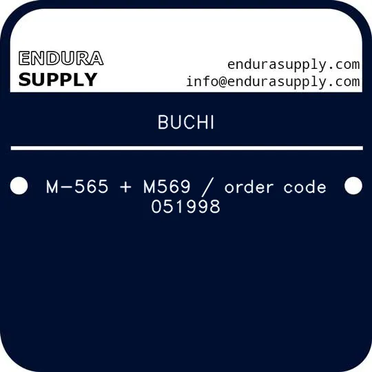 buchi-m-565-m569-order-code-051998