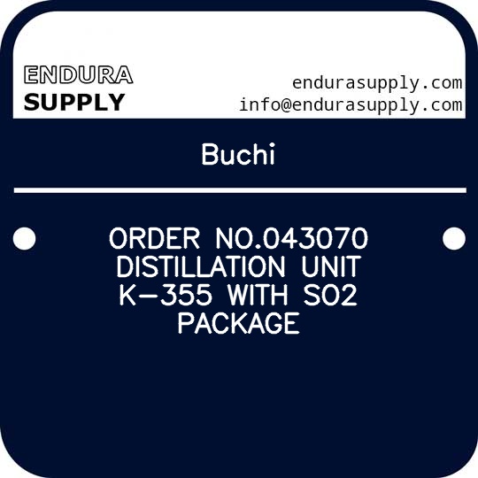 buchi-order-no043070-distillation-unit-k-355-with-so2-package