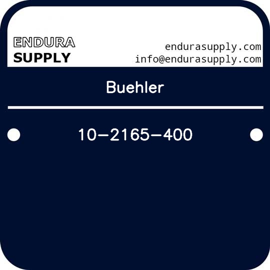 buehler-10-2165-400