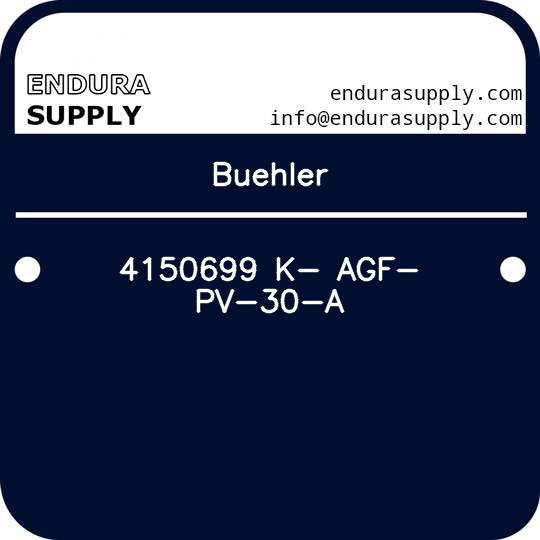 buehler-4150699-k-agf-pv-30-a