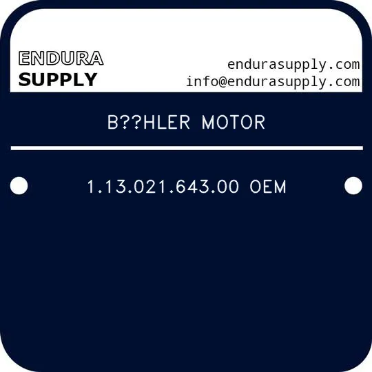buhler-motor-11302164300-oem