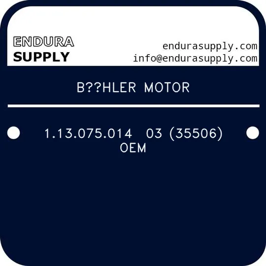 buhler-motor-113075014-03-35506-oem