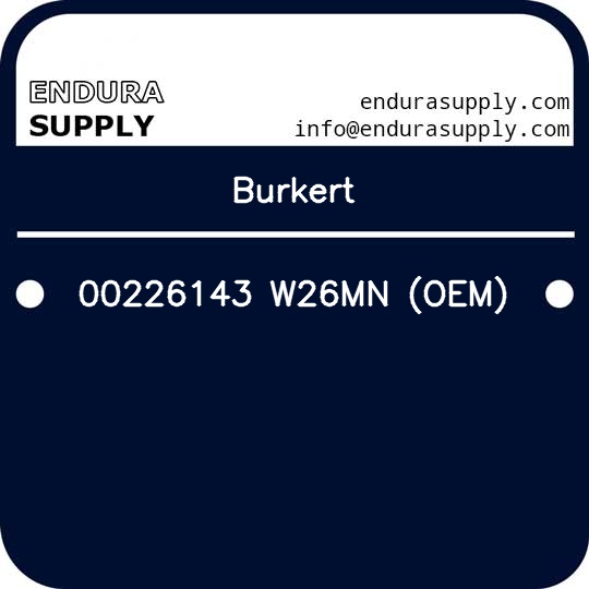 burkert-00226143-w26mn-oem