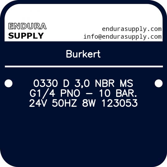 burkert-0330-d-30-nbr-ms-g14-pno-10-bar-24v-50hz-8w-123053