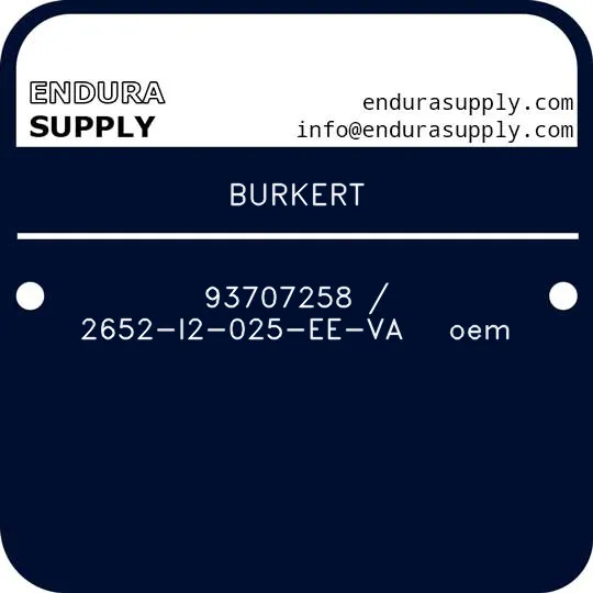 burkert-93707258-2652-i2-025-ee-va-oem