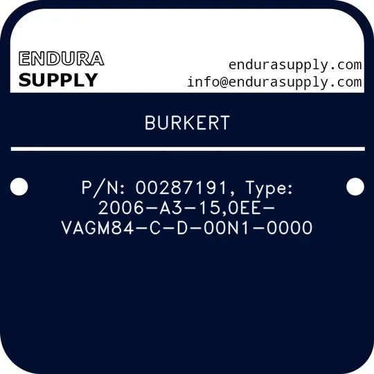 burkert-pn-00287191-type-2006-a3-150ee-vagm84-c-d-00n1-0000