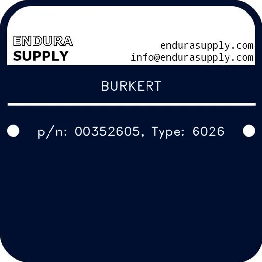 burkert-pn-00352605-type-6026