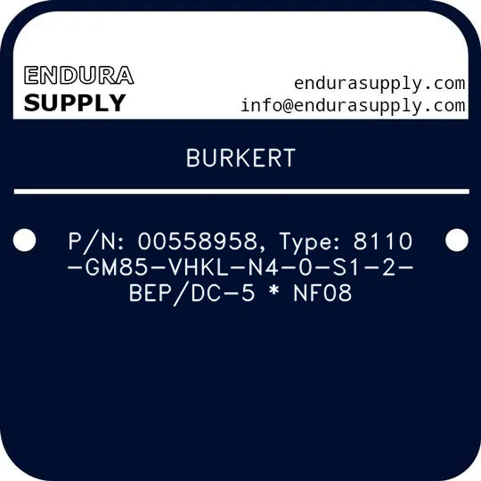 burkert-pn-00558958-type-8110-gm85-vhkl-n4-0-s1-2-bepdc-5-nf08