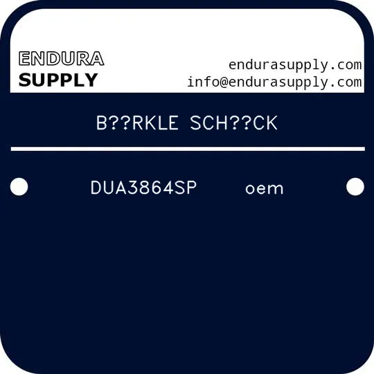 burkle-schock-dua3864sp-oem