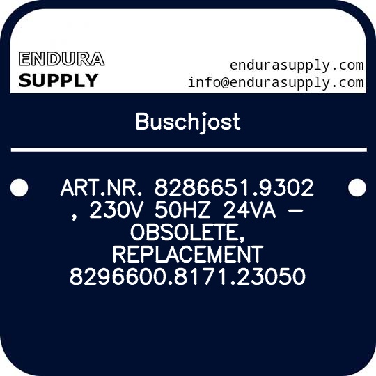 buschjost-artnr-82866519302-230v-50hz-24va-obsolete-replacement-8296600817123050