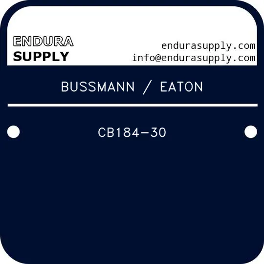 bussmann-eaton-cb184-30