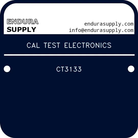 cal-test-electronics-ct3133
