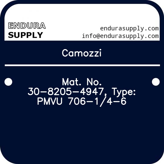 camozzi-mat-no-30-8205-4947-type-pmvu-706-14-6