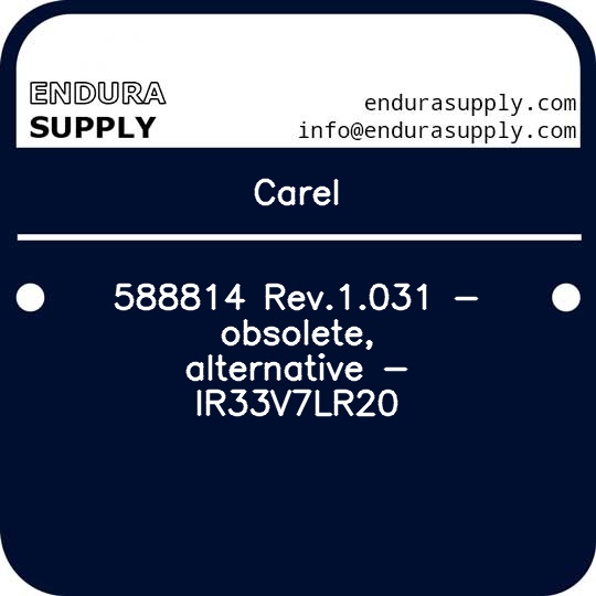 carel-588814-rev1031-obsolete-alternative-ir33v7lr20