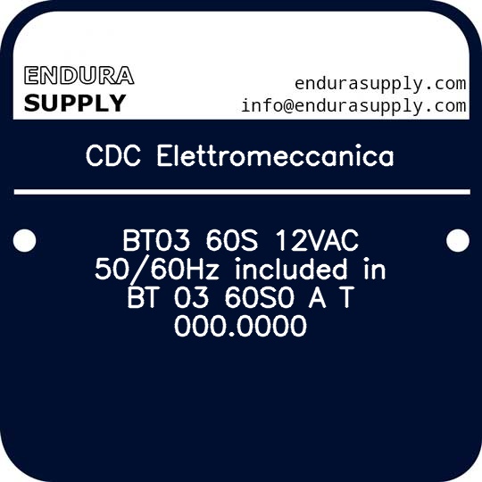 cdc-elettromeccanica-bt03-60s-12vac-5060hz-included-in-bt-03-60s0-a-t-0000000