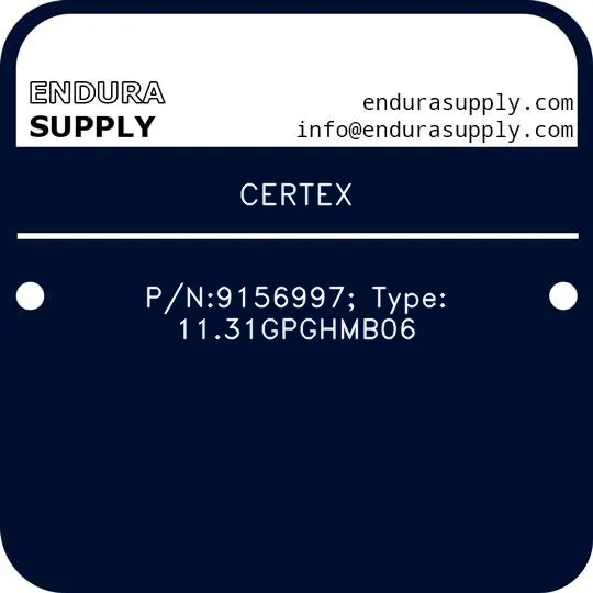 certex-pn9156997-type-1131gpghmb06
