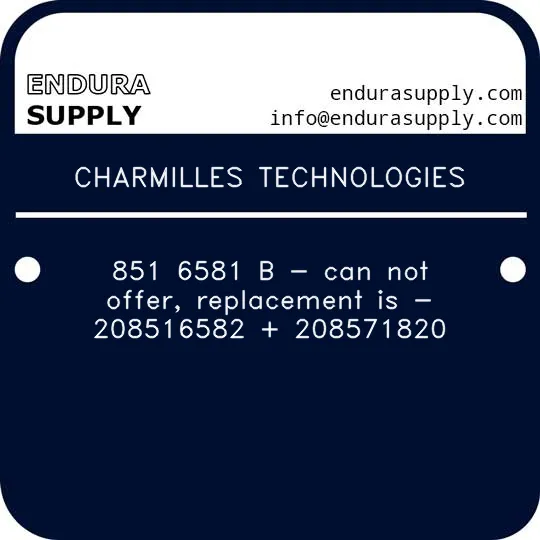 charmilles-technologies-851-6581-b-can-not-offer-replacement-is-208516582-208571820